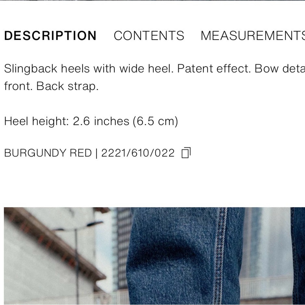 ZARA slingback heeled shoes with bow - Picture 5 of 5